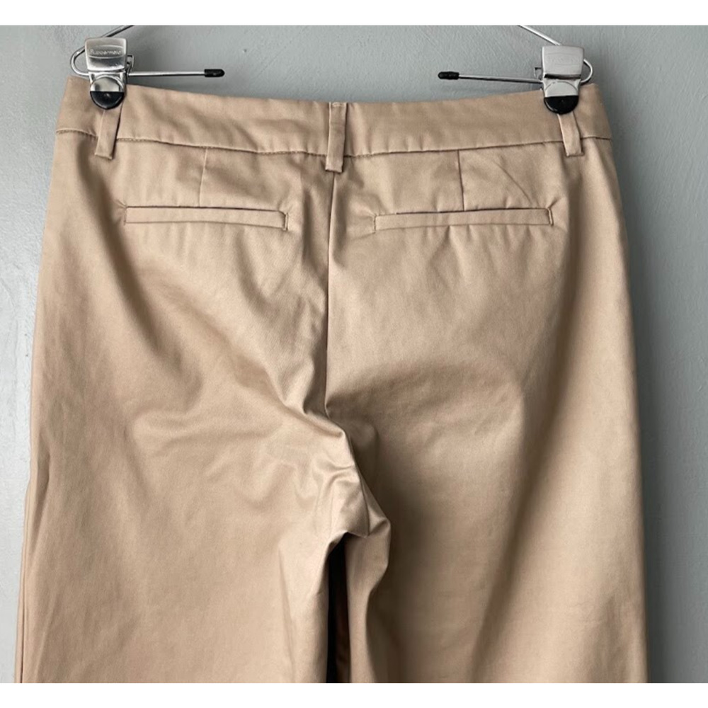 LEE Pants Size 10 Medium Wrinkle Free Tan Khaki Chinos Office Career Neutral - Picture 3 of 12